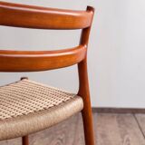 Chaises danoises modèle 84 par Niels O. Møller en teck