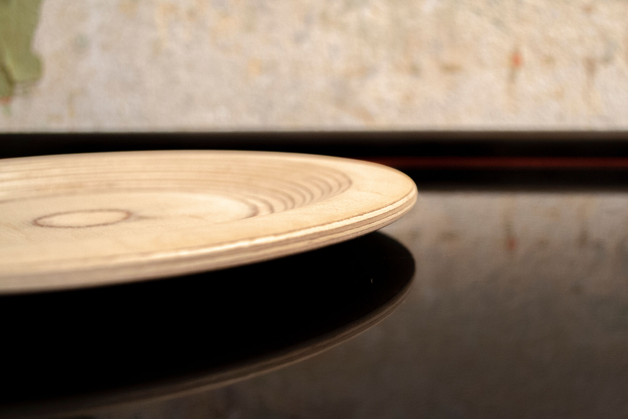 Set of birch wood plates by Eero Saarinen for Keuruu 60s