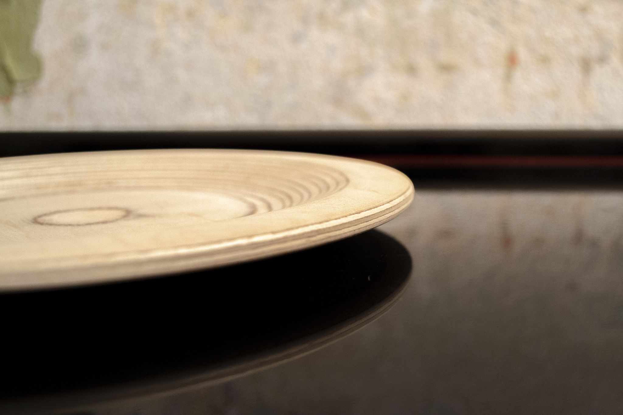 Set of birch wood plates by Eero Saarinen for Keuruu 60s