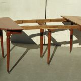 6-foot, felling, opening, cherry-tree round table