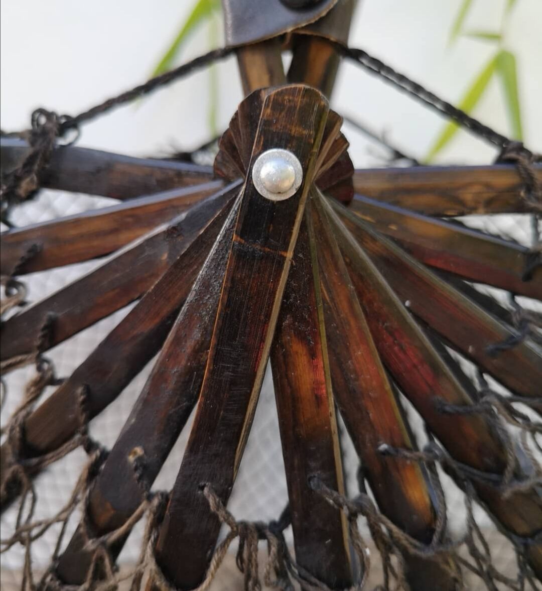 Vintage bamboo basket