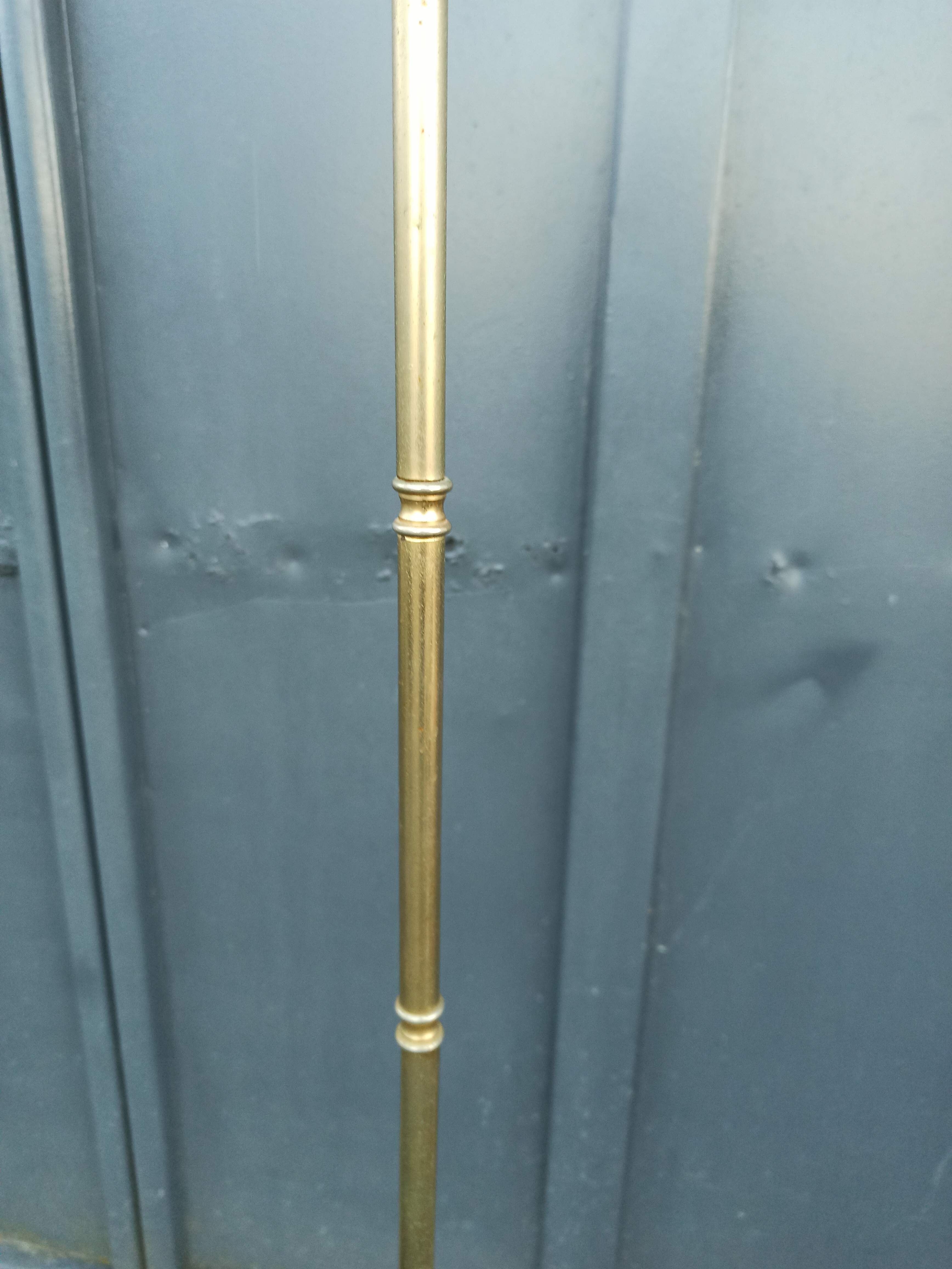 Golden chrome floor lamp foot
