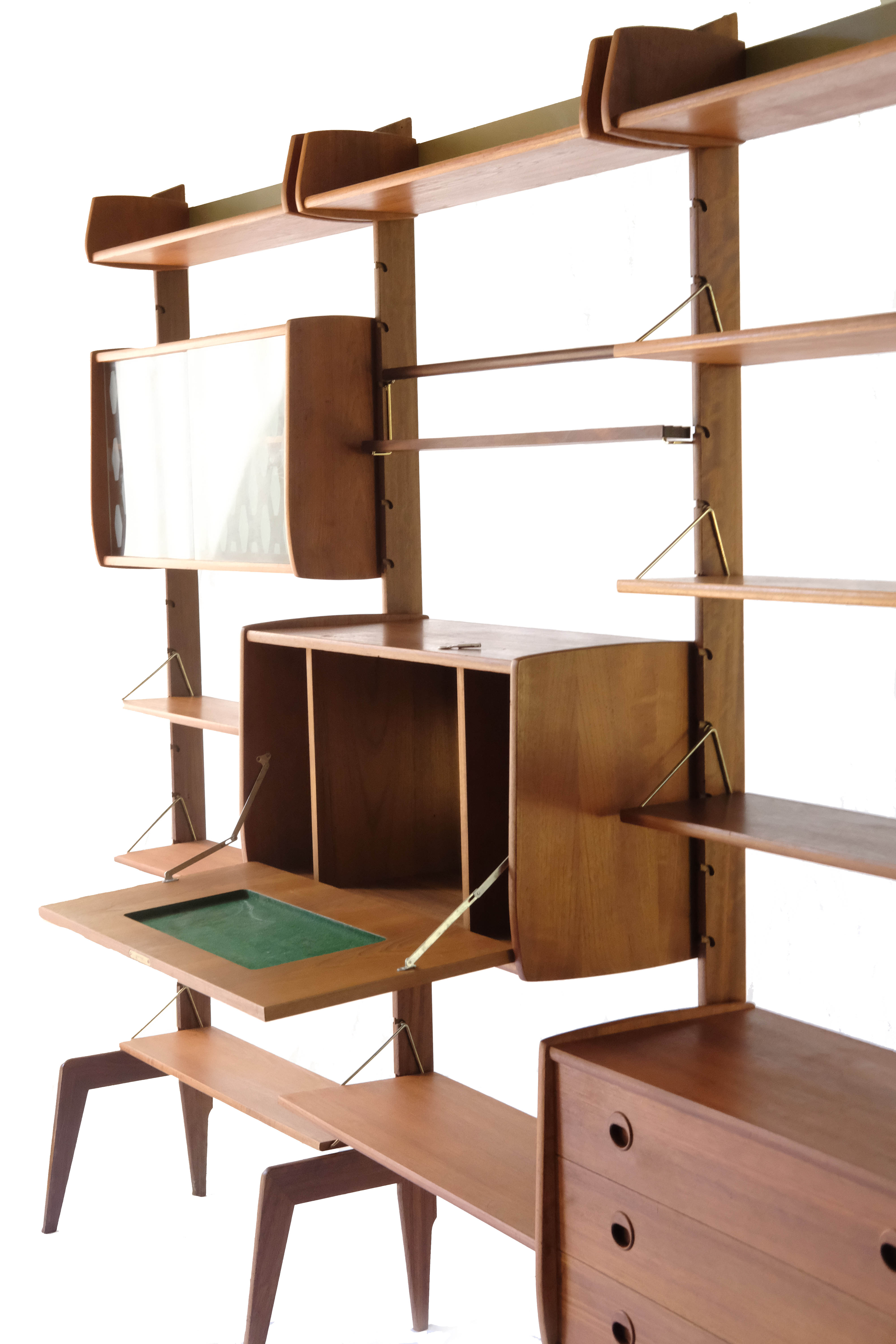 Wall Unit by John Texmon, 3 Modules, Norway, 1960s
