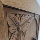 1960s, Danish 2-seater sofa, original condition, furniture wool, oak wood.