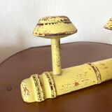 Antique coat rack with 2 hooks