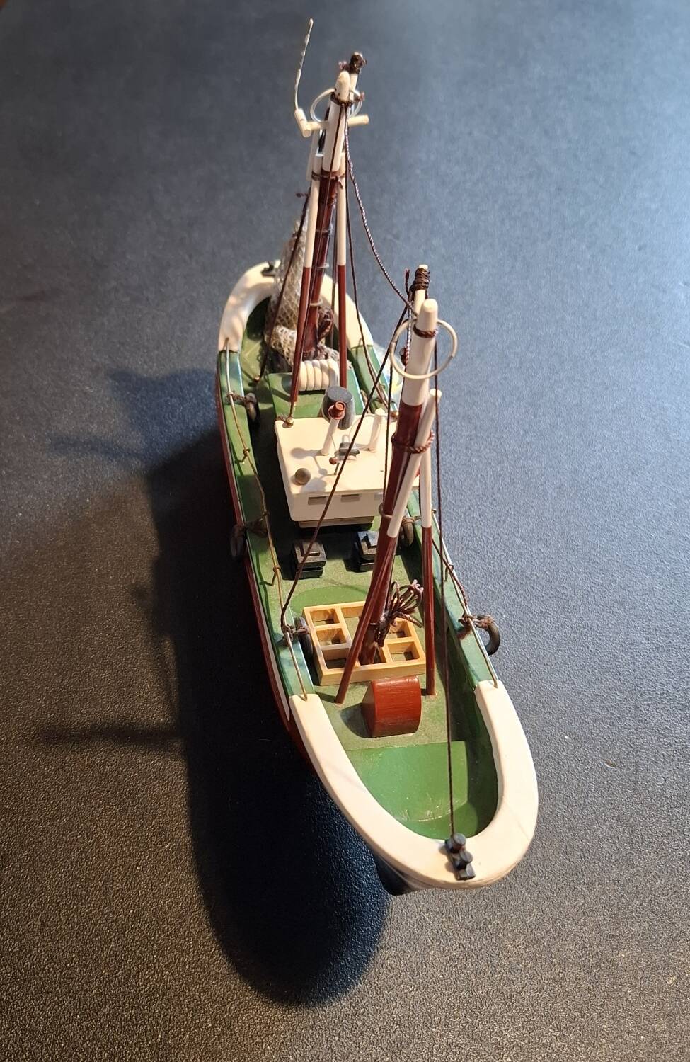 Old wooden trawler toy