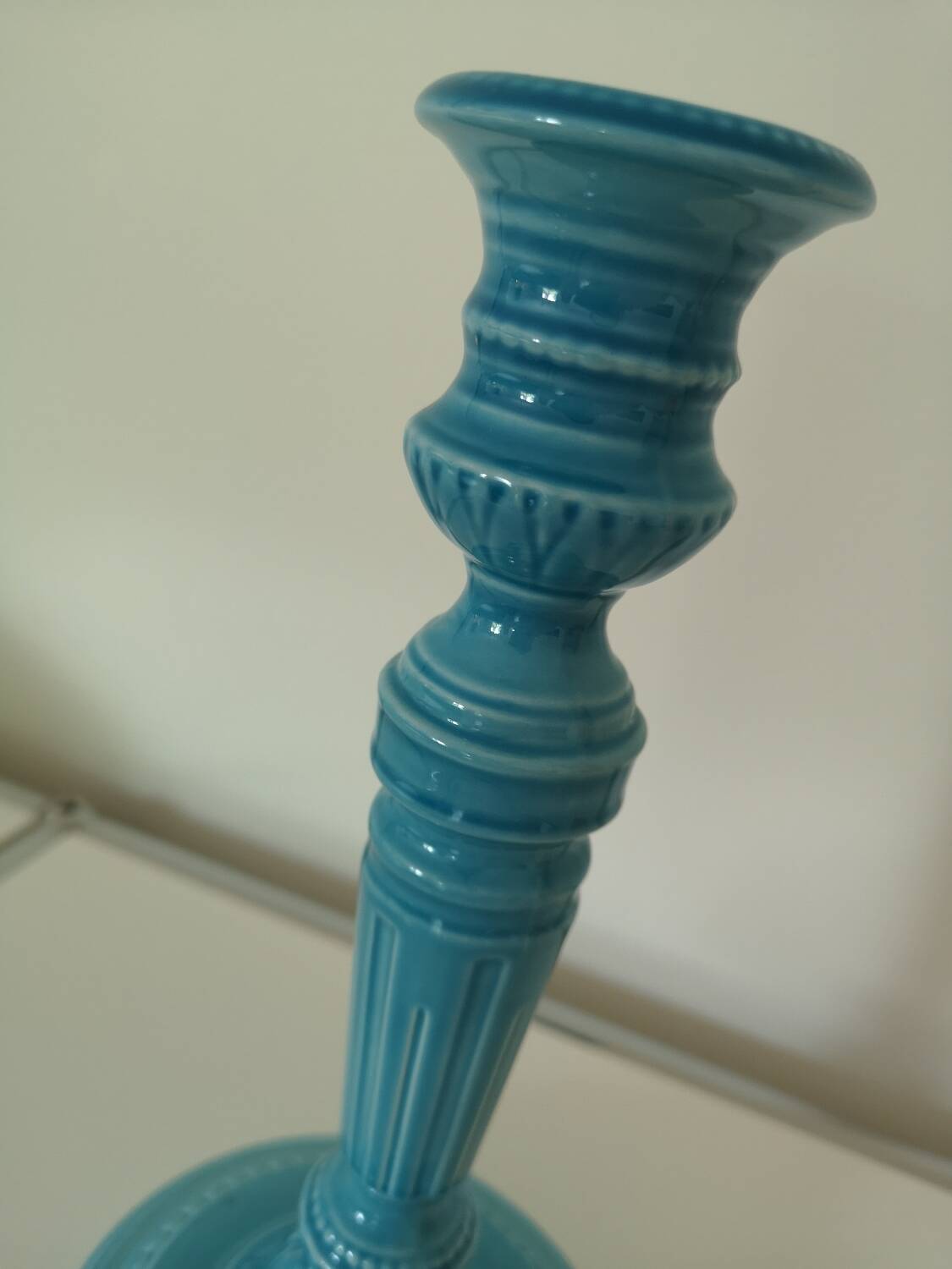 Genuine Gien candle holder.