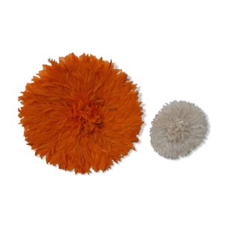 Set of 2 juju hats orange and white