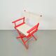 Vintage German Folding Wooden Directors Chair, 1960s