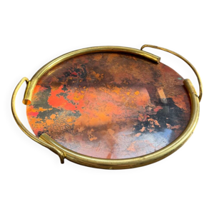 Plateau rond vintage