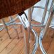 4 Tabourets de bar chromé vintage