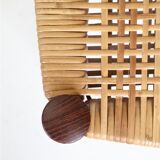 Set of 2 “316” teak/rattan chairs by Peter Hvidt & Orla Mølgaard Nielsen for Søborg Møbler / 1960s