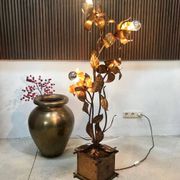 Gilded metal Florentine table or floor lamp by Hans Kögl, 1960s