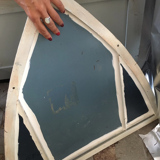 Metal mirror in the shape of an ogive