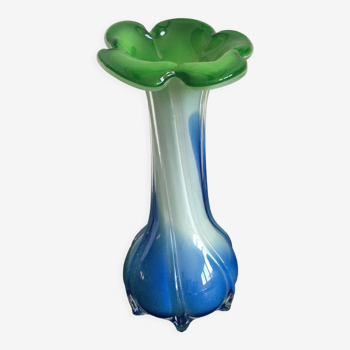 Murano style glass vase