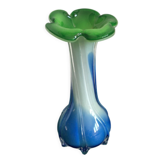 Murano style glass vase