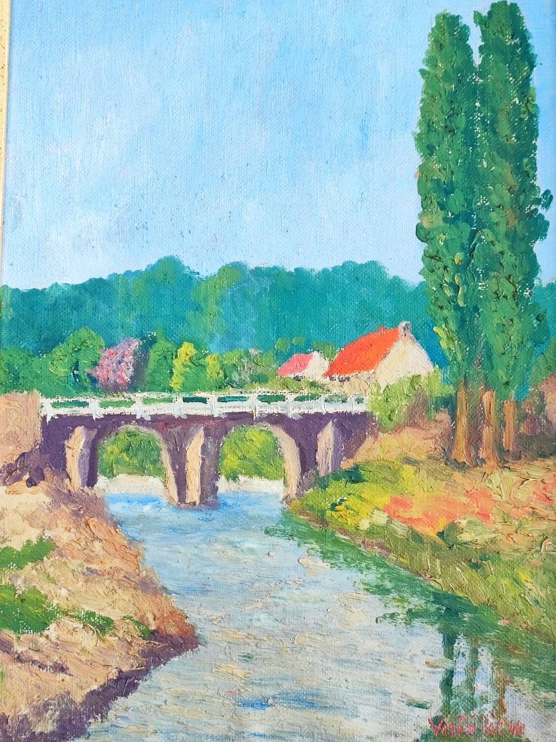 Tableau paysage francais