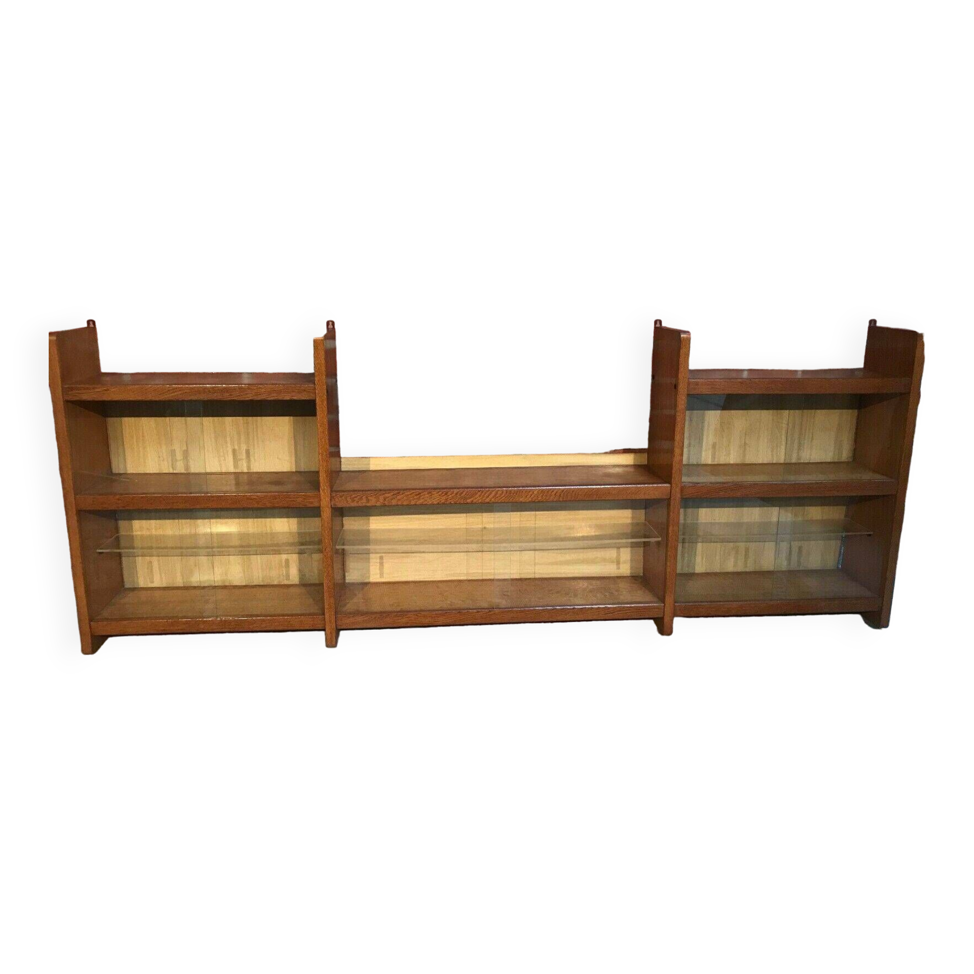 Glass wall shelf