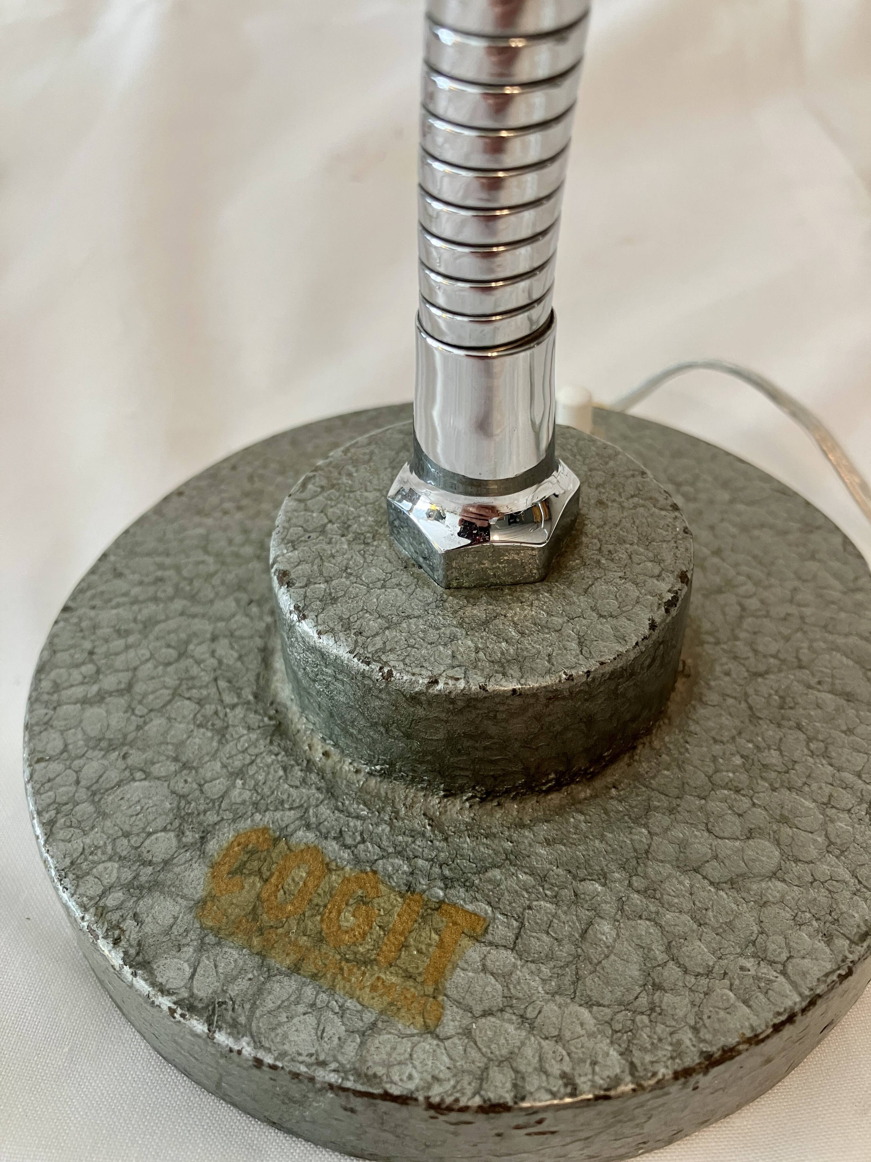 Pair of cogit workshop lamps