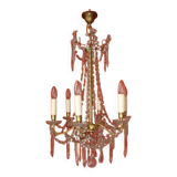 six-armed crystal chandelier from the "Napoleon III" period