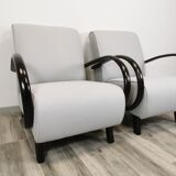 Restored armchairs by Jindrich Halabala