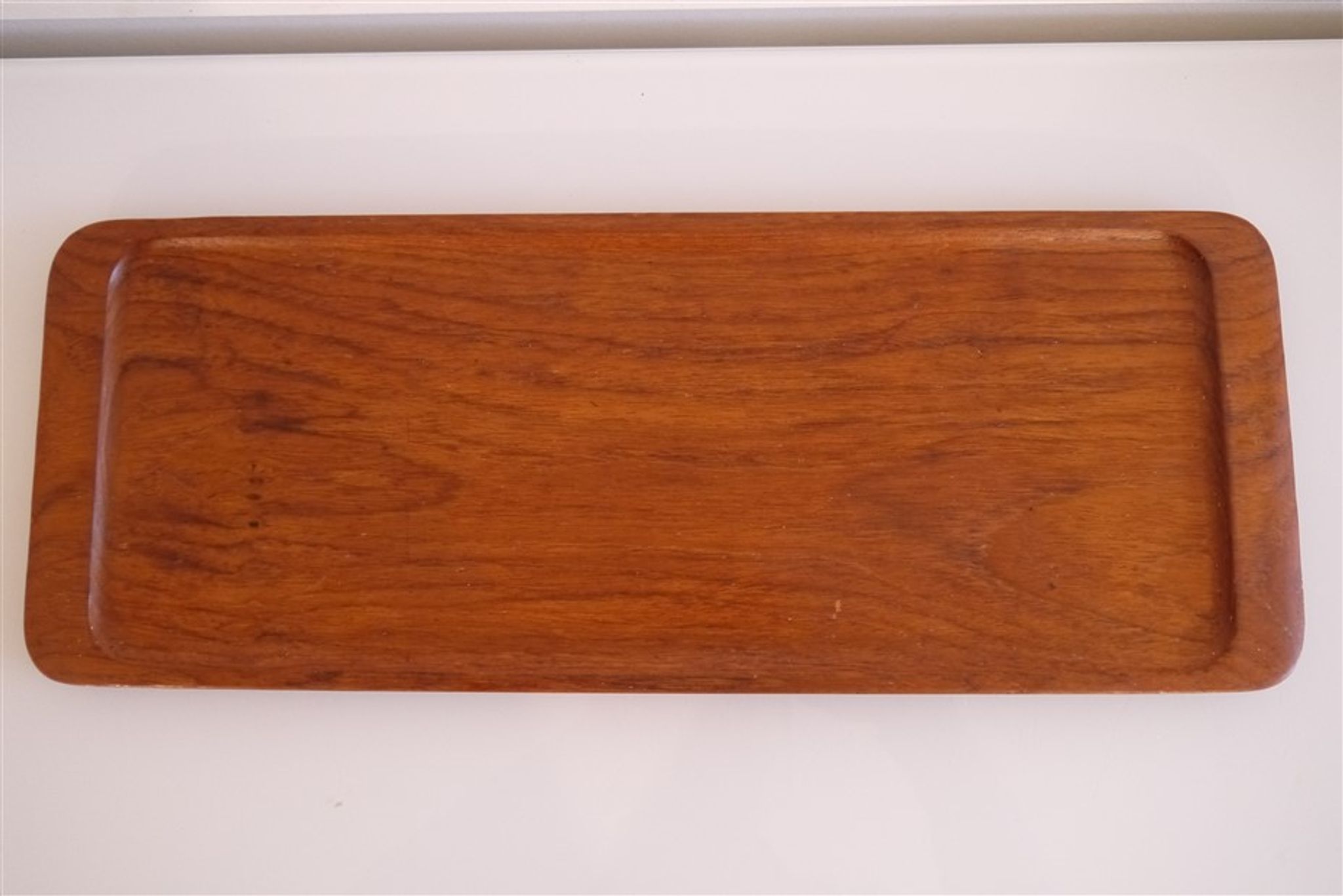 Scandinavian vintage teak tray 1960