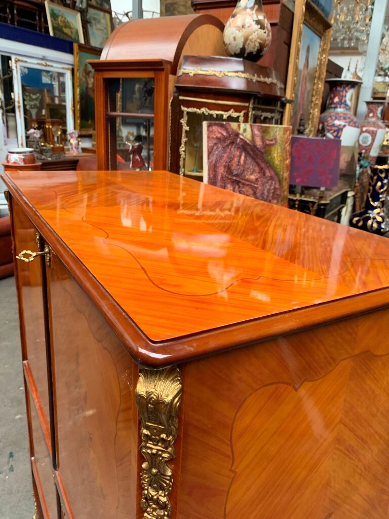 Furniture bar, marquetry