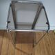 Vintage metal and glass console