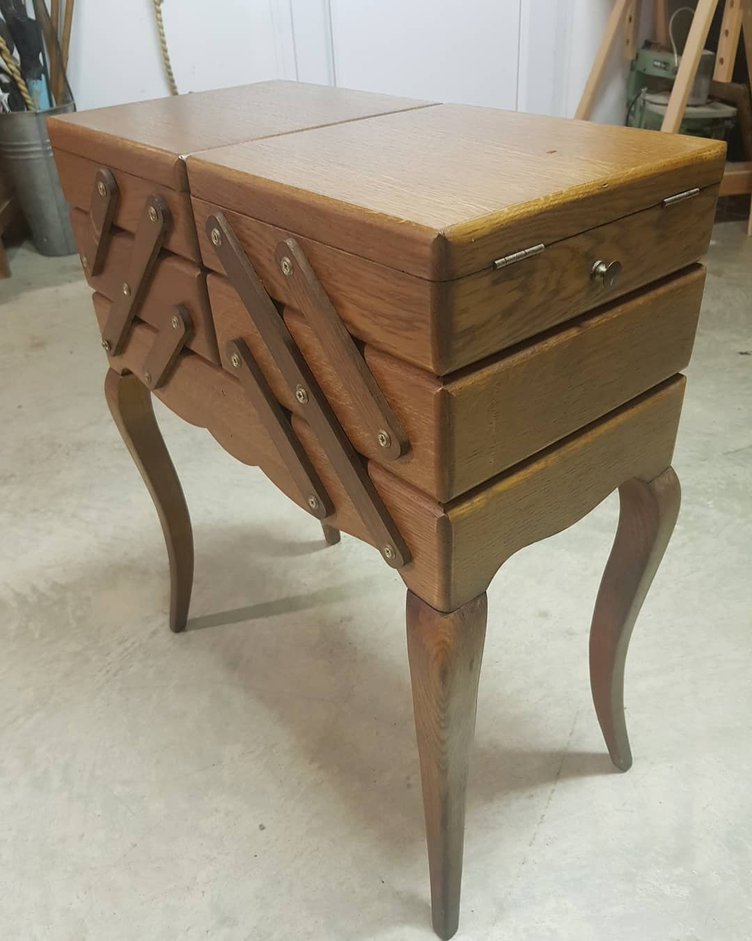 Vintage sewing worker