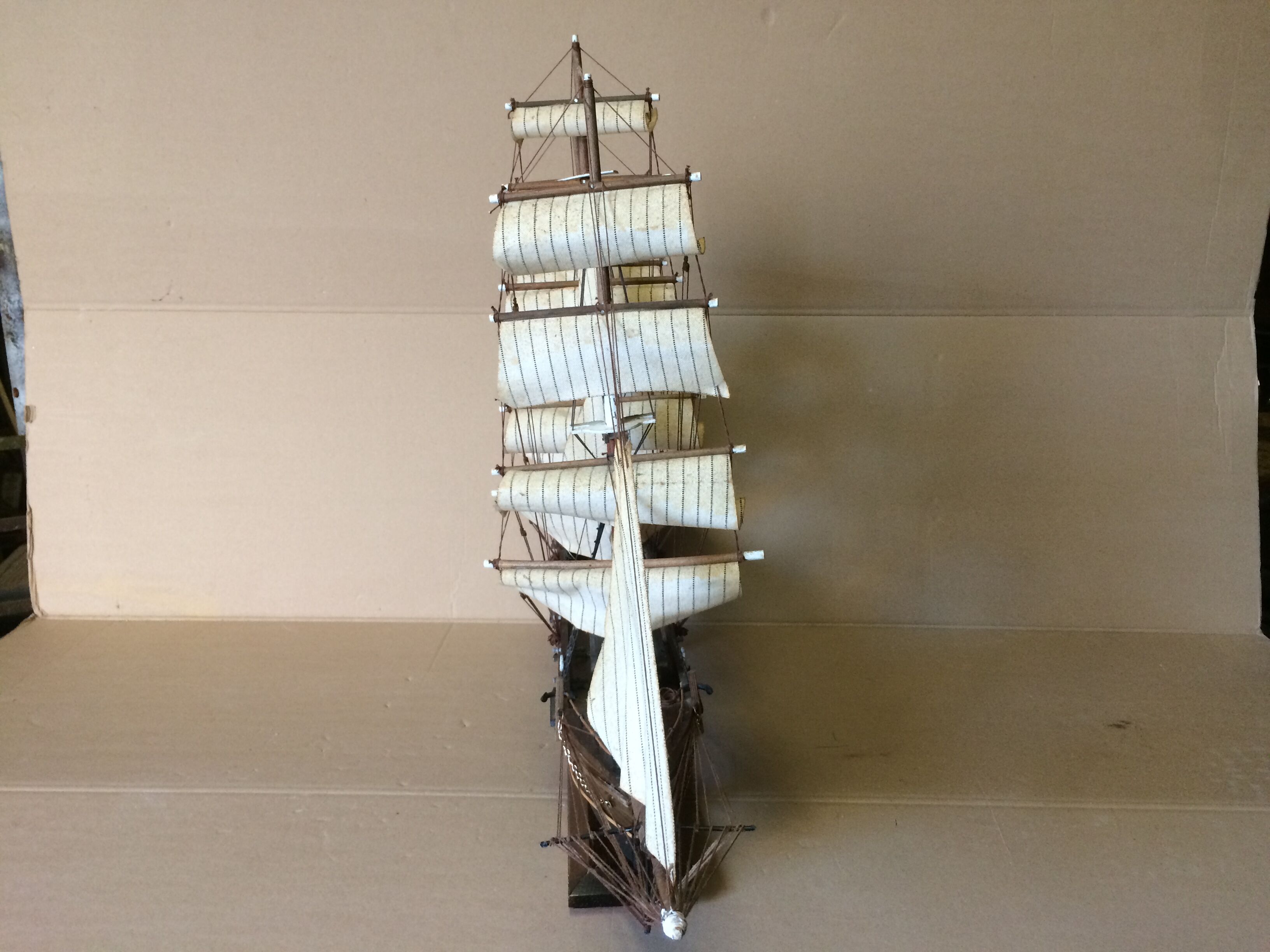 Model of 18th century boat