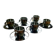Set of 6 "Space Age" mirror polished stainless steel espresso cups - Sola Swi