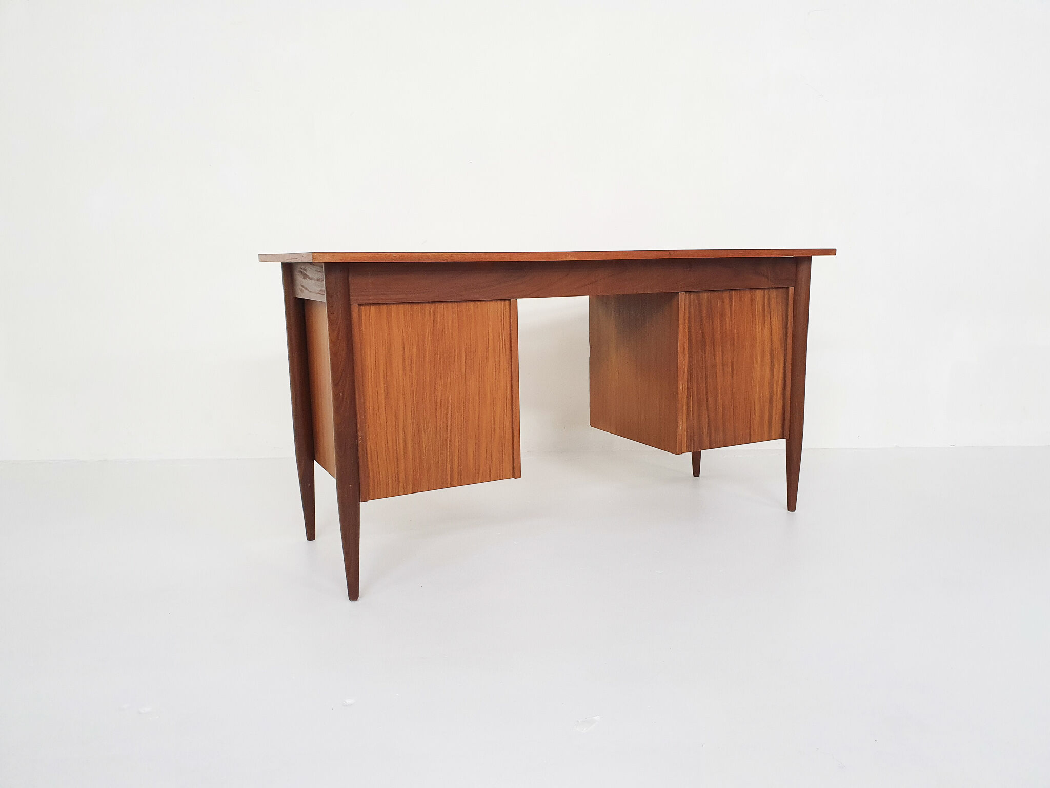Mid-century teak desk, The Netherlands 1950's