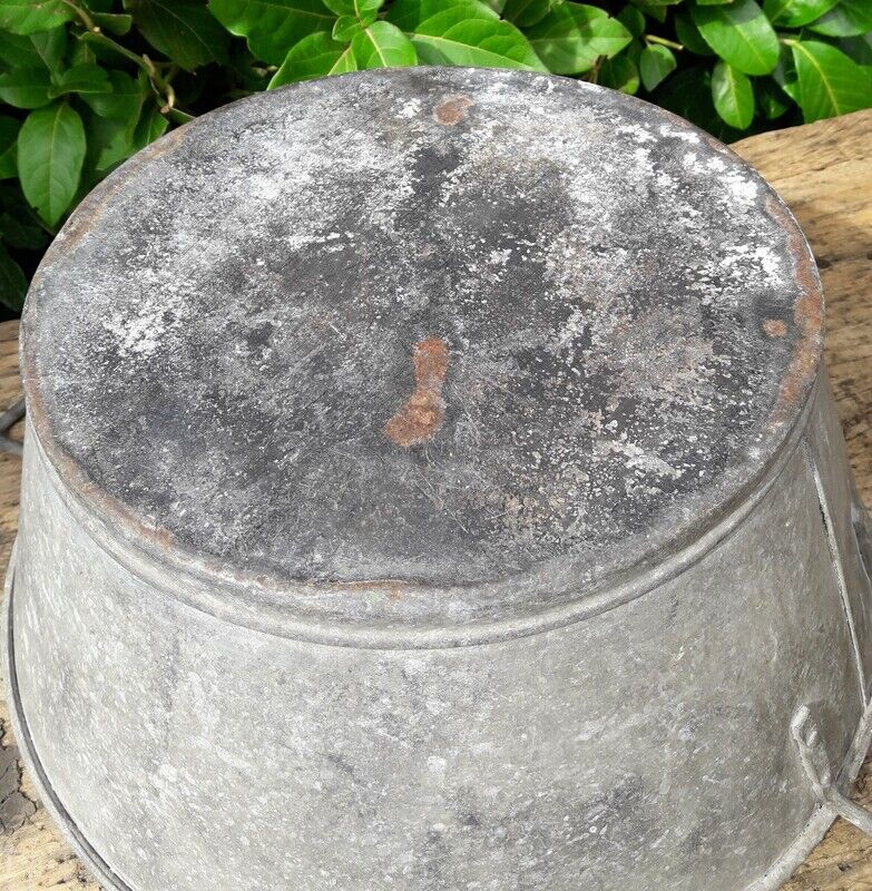 Washing basin diam41cm in zinc garden