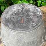 Washing basin diam41cm in zinc garden