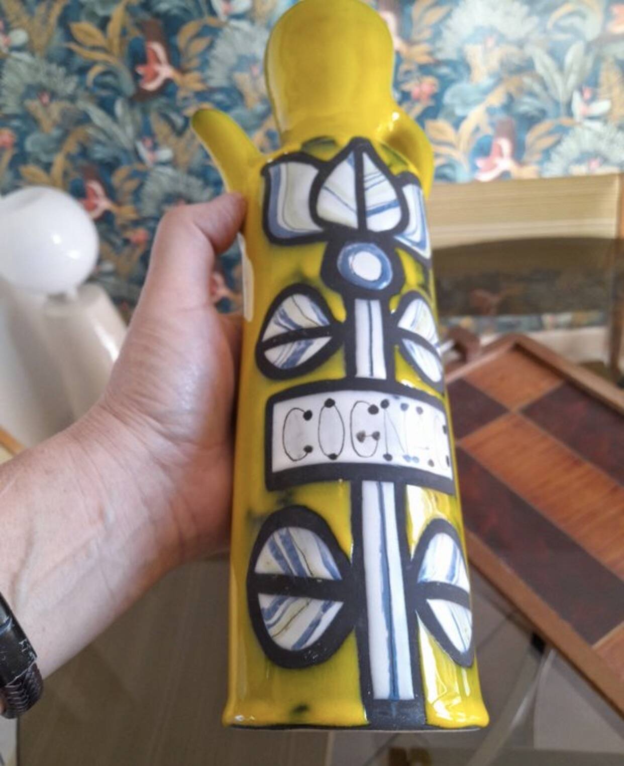 Vase capron vallauris pichet cognac