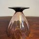 Art Deco sorbet ice cream cup in bubbled glass from the 60s