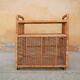 Meuble de rangement vintage en rotin