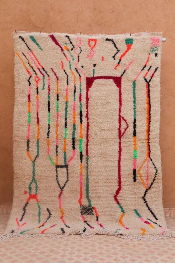 Tapis berbère azilal multicolore