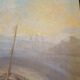 Huile sur toile "Péniche", Yvonac Annurey R, XIXème siècle