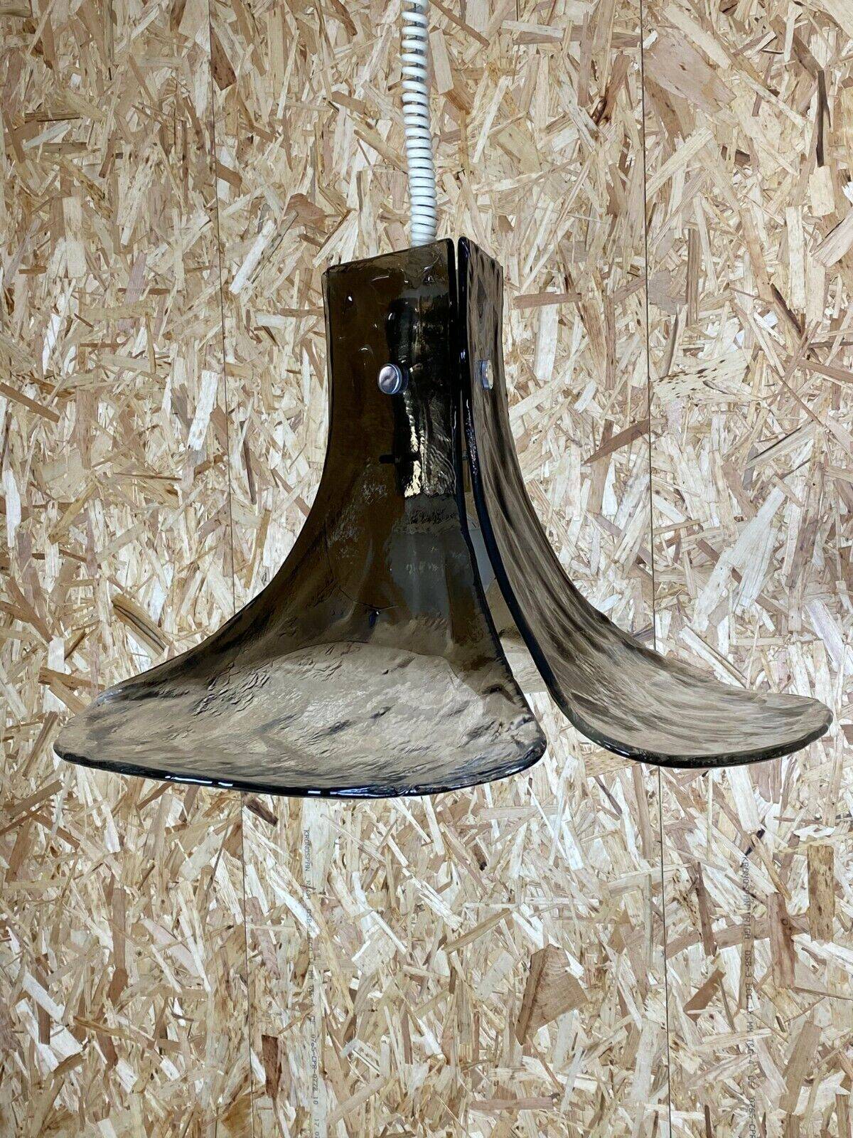 60s 70s lamp light hanging lamp Kalmar Franken KG Tulip glass 60s 70s
