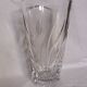 Bohemian crystal vase stamped Crystal Bohemia