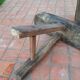 Paire de bancs en bois