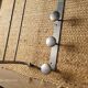 Vintage aluminum coat rack (6 hooks)