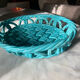 Vintage Vallauris woven ceramic dish