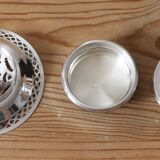 Vintage Coquillor Butter Mold In Silver Plated