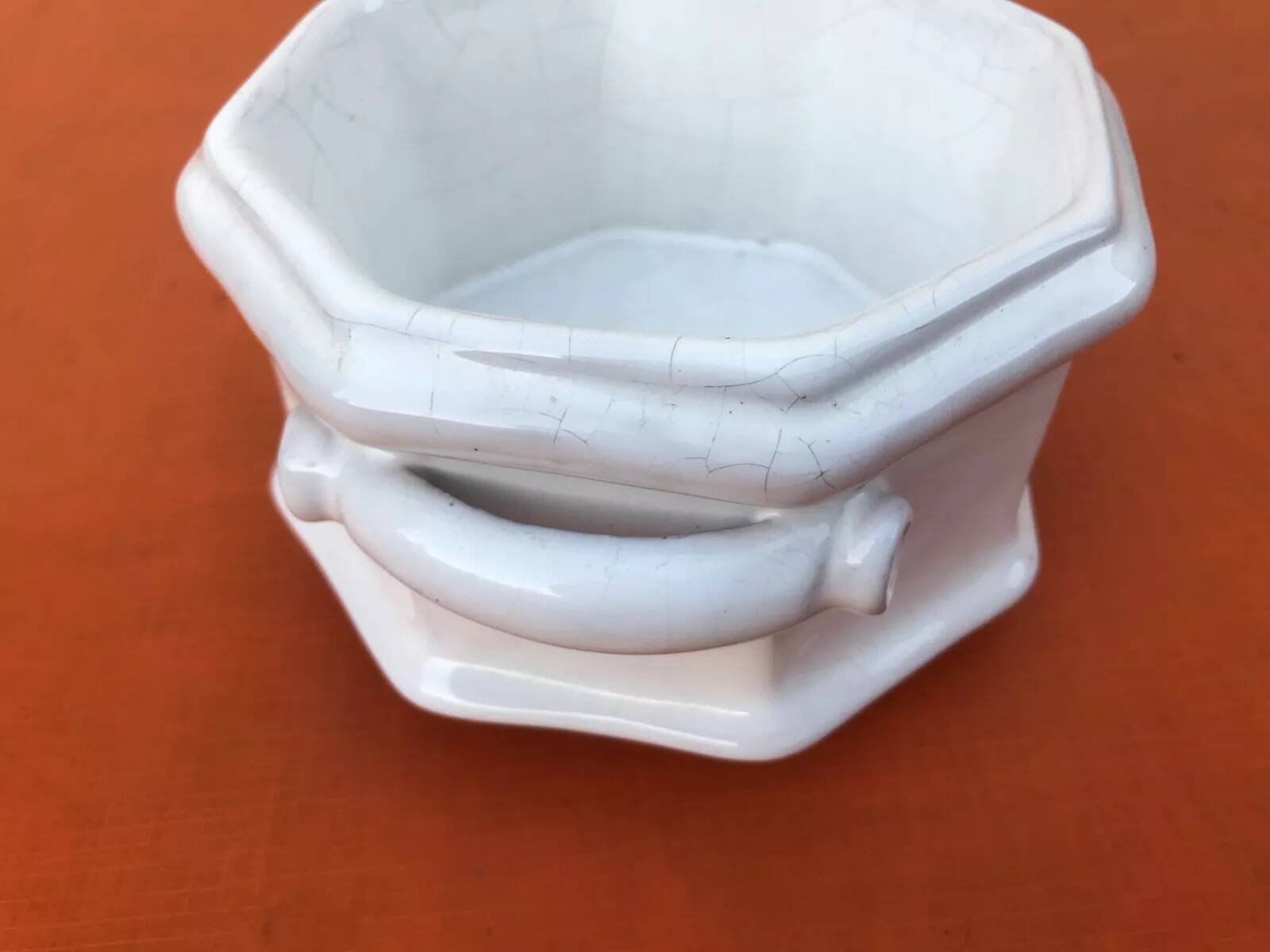 Glazed ceramic planter by Christophe de Mons, a ceramist