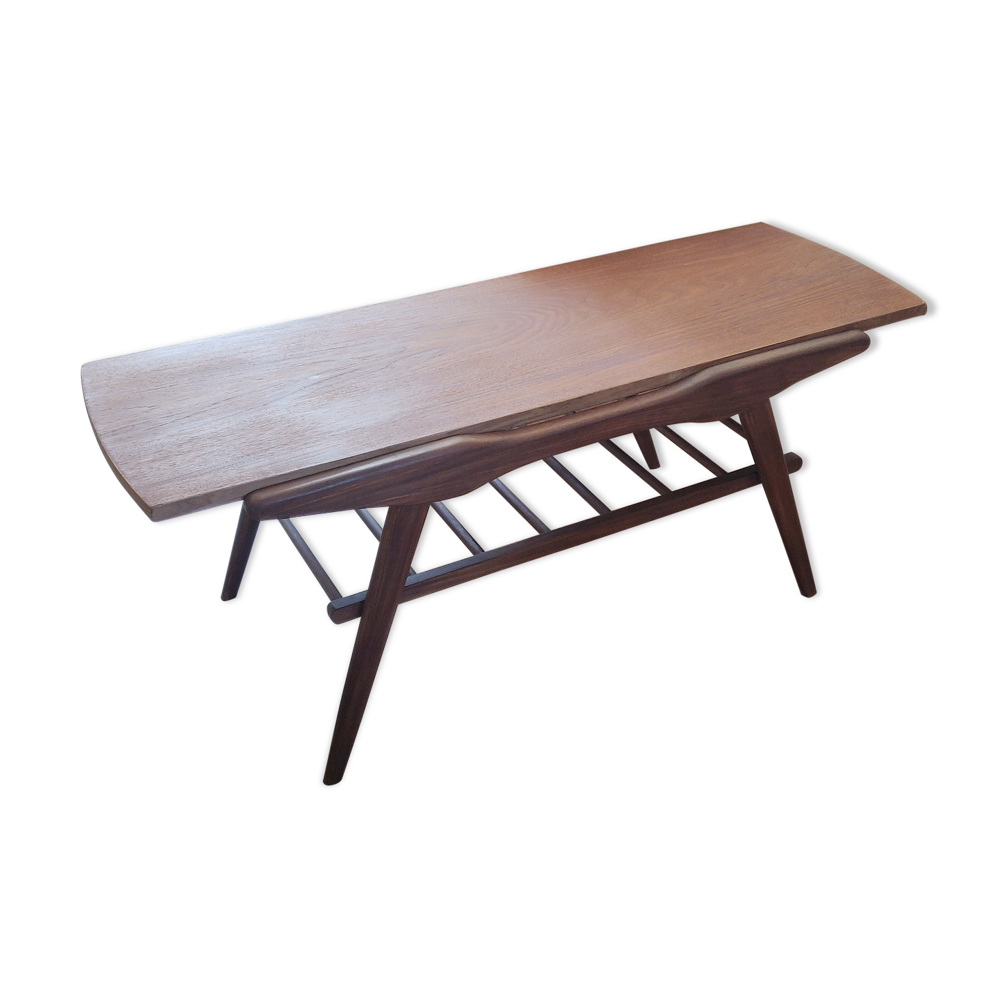 Table basse années 60 plateau réversible