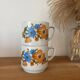 Vintage duo de tasses décor fleuri Monopoli