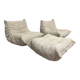 Ligne Roset Togo 2x 1-seater with 1x ottoman in beige corduroy in 10/10 condition!!