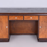 Bureau en frêne de chêne ArtDéco, Tchéquie, années 1930
